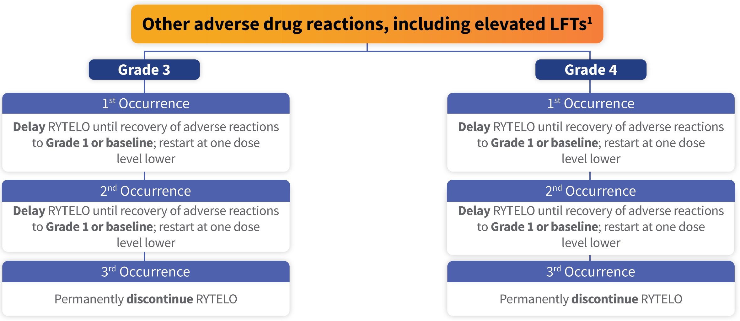 Flow chart diagram of dose modifications for other adverse reactions.